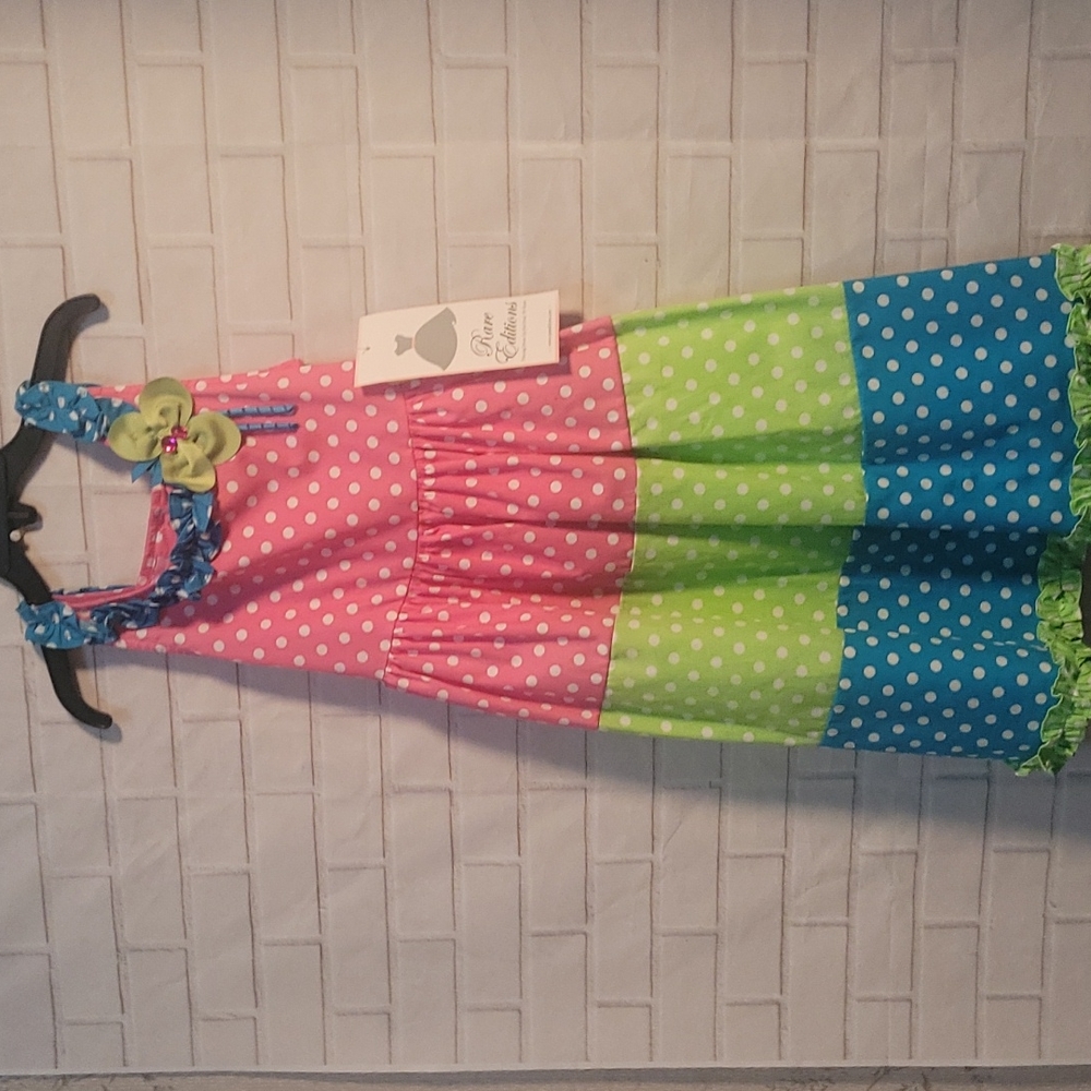 Girls Rare Edition Polka Dot Dress
